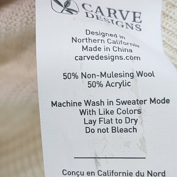 Carve Designs Women's Reese Wool Blend Crewneck Sweater - XS - Picture 8 of 9